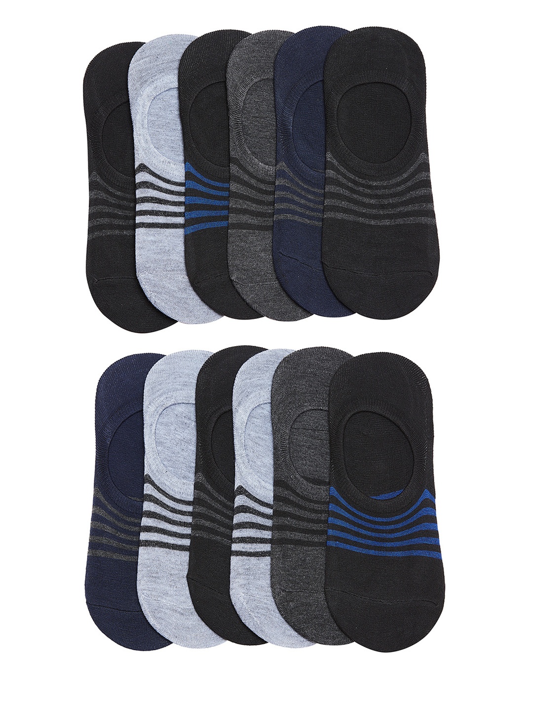 

Camey Men Pack of 12 Shoe Liners, Multi