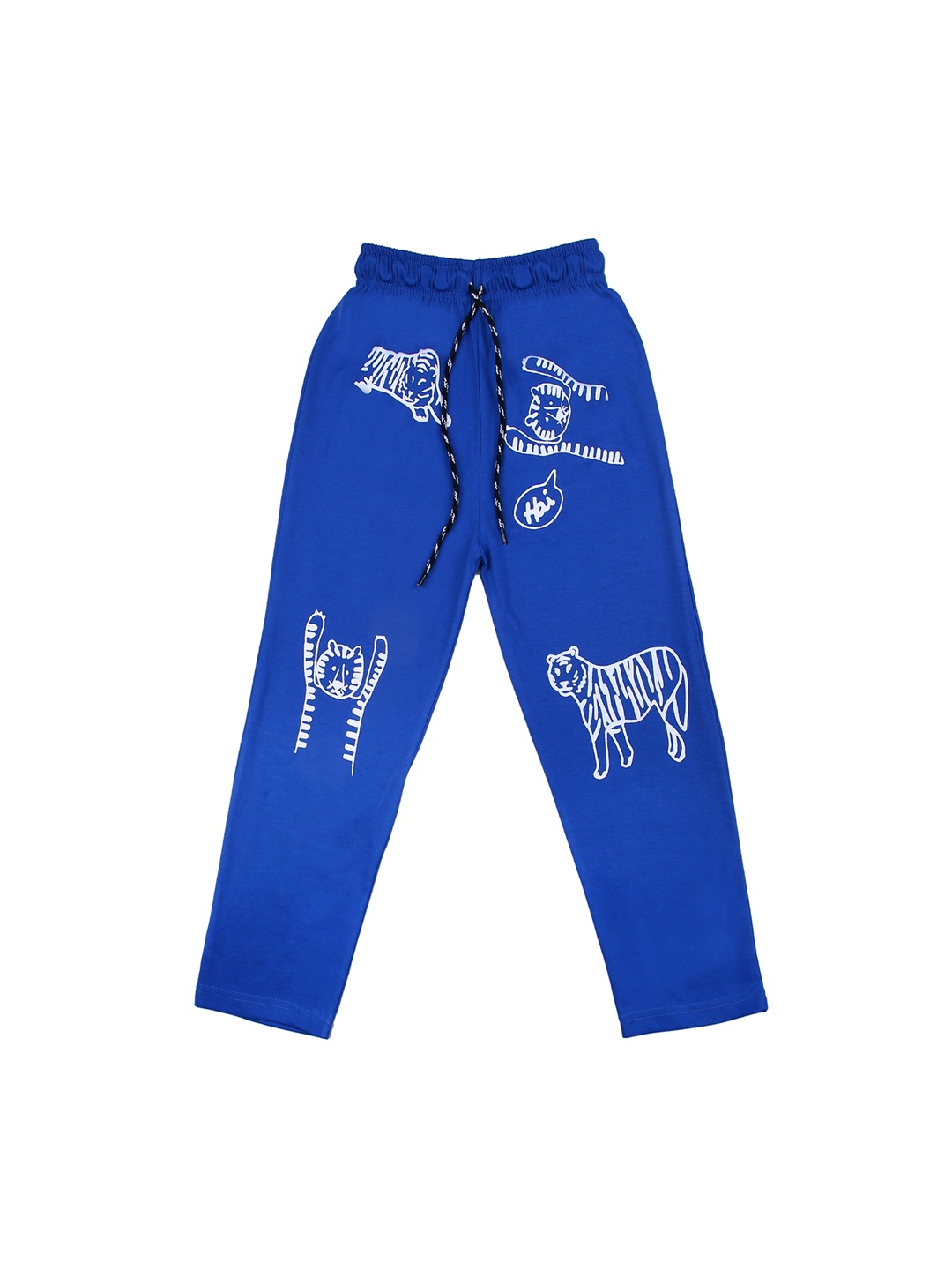 

SWEET ANGEL Unisex Blue Printed Track Pants