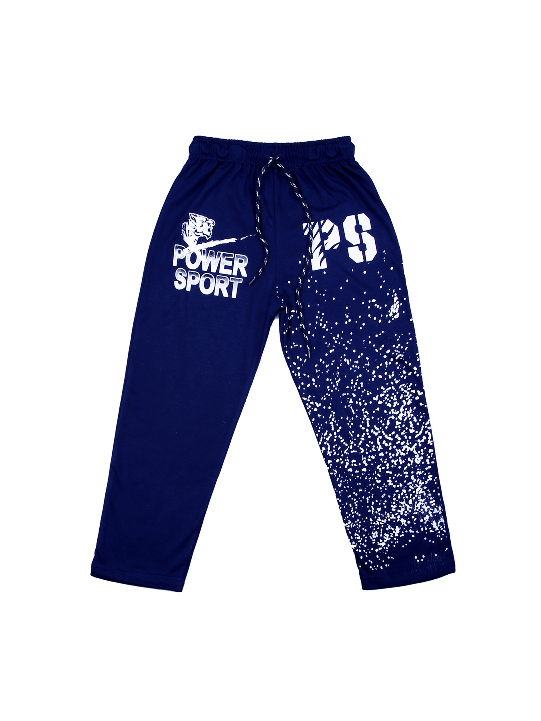 

SWEET ANGEL Kids Navy Blue Printed Track Pants