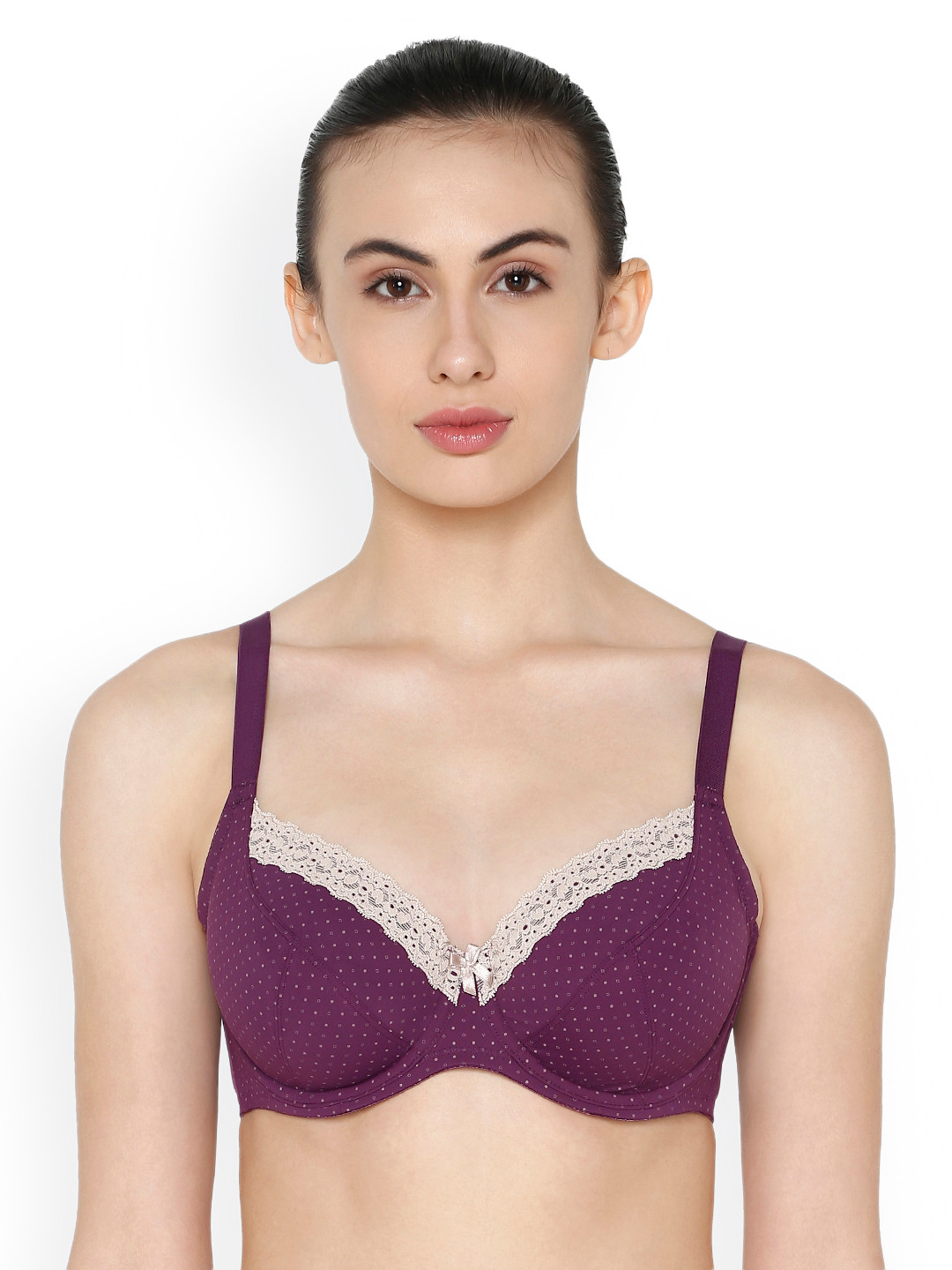 

Triumph Beauty-Full Non Padded Wired Full Cup Polka Dot Bra, Violet