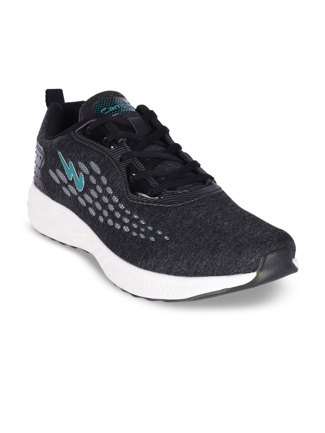 

Campus Men Recharge Black Running Shoes
