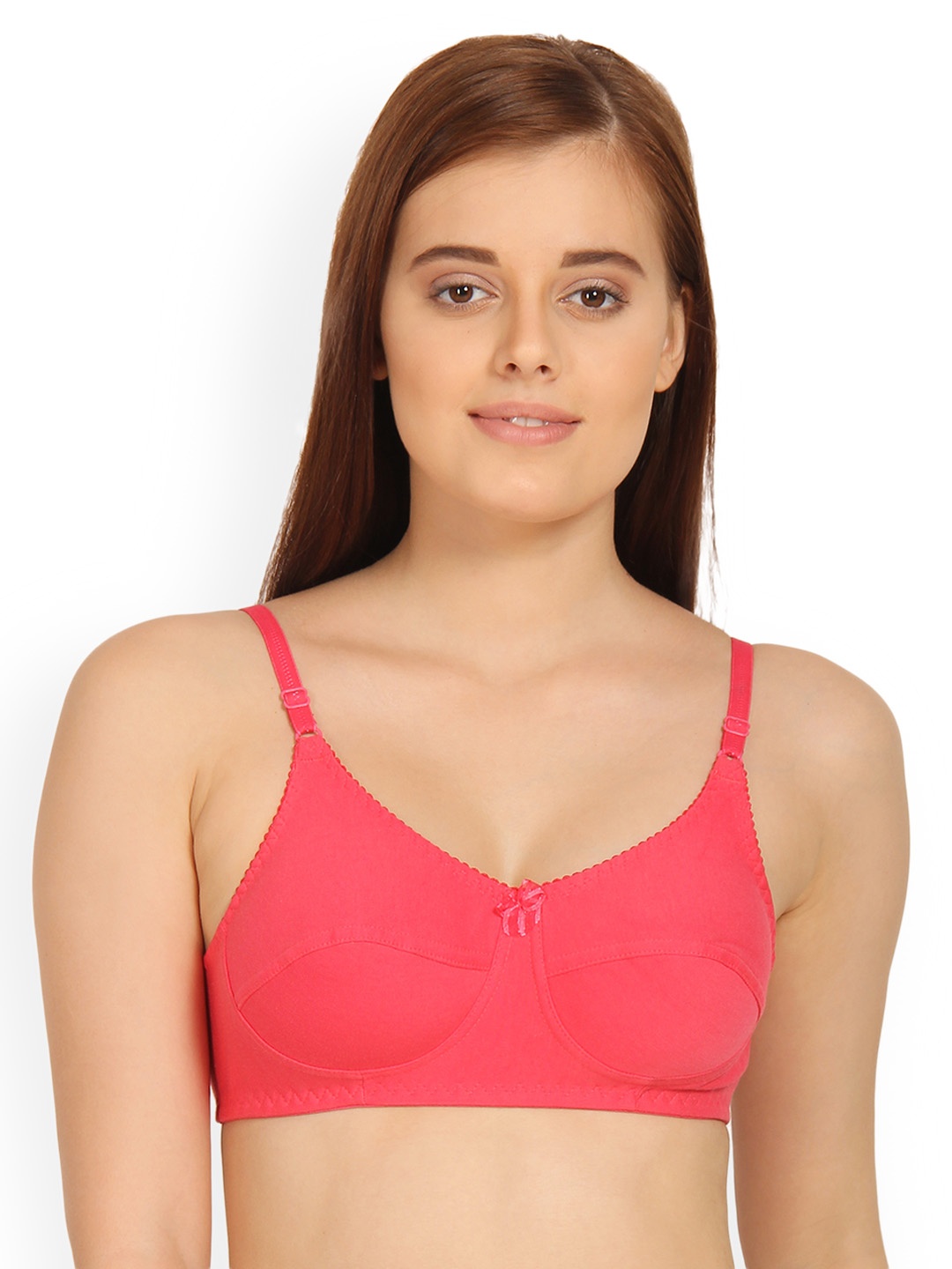 

Innocence Pink Solid Non-Wired Non Padded Everyday Bra BBAPLIN88677_40B