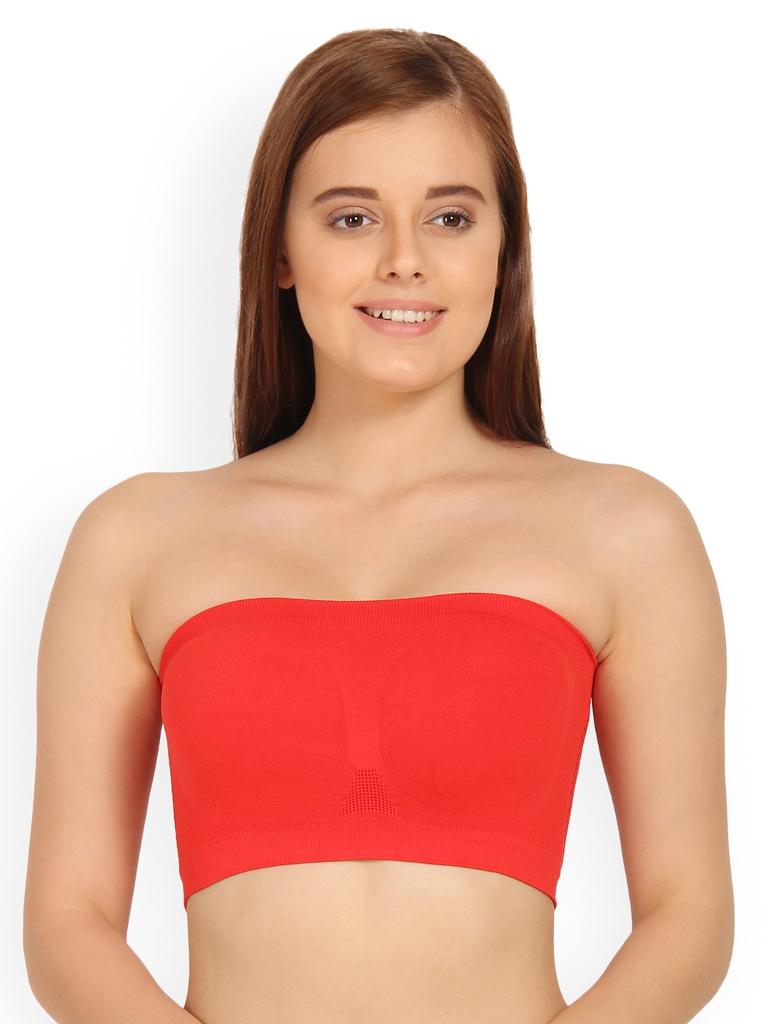 

Innocence Red Solid Non-Wired Non Padded Everyday Bra