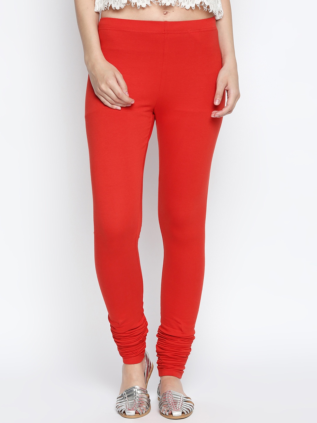 

Rangmanch by Pantaloons Women Orange Solid Churidar