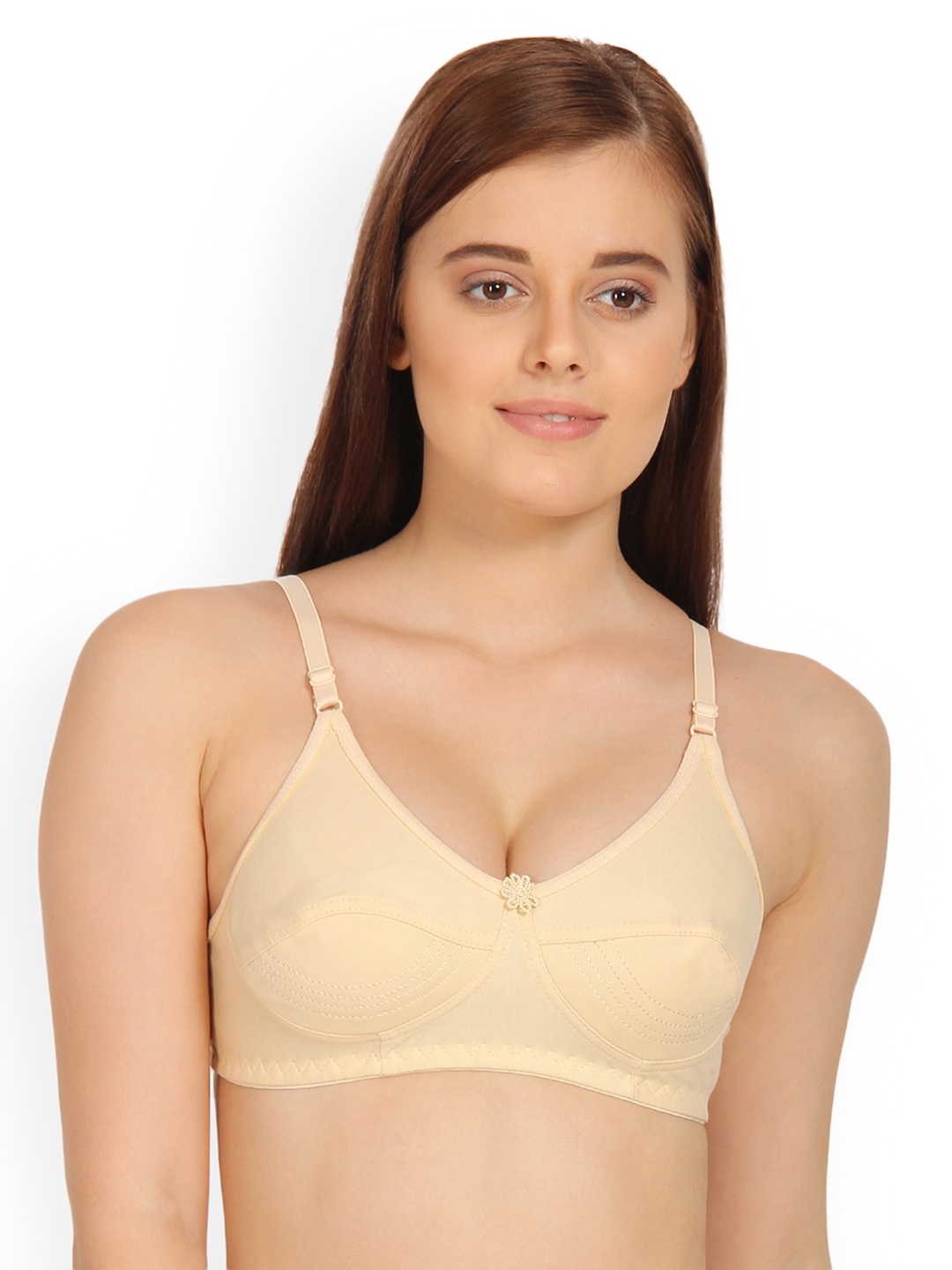 

Innocence Beige Solid Non-Wired Non Padded Everyday Bra BBAPLIN88691_40B