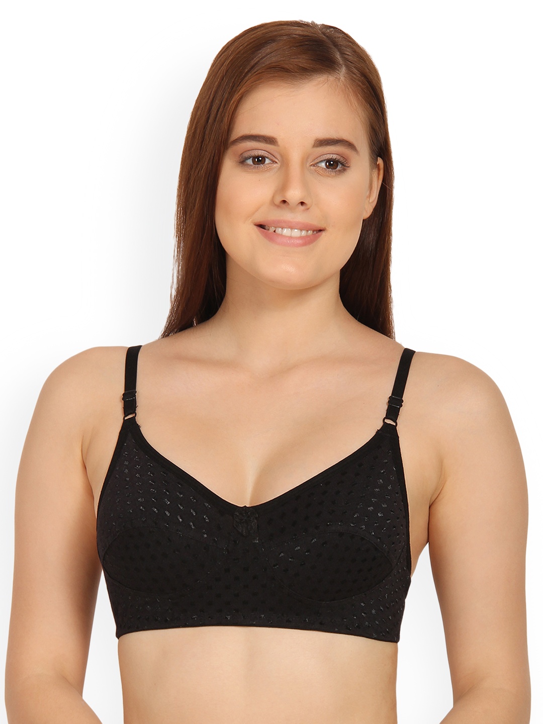 

Innocence Black Solid Non-Wired Non Padded Everyday Bra BBAPLIN88703