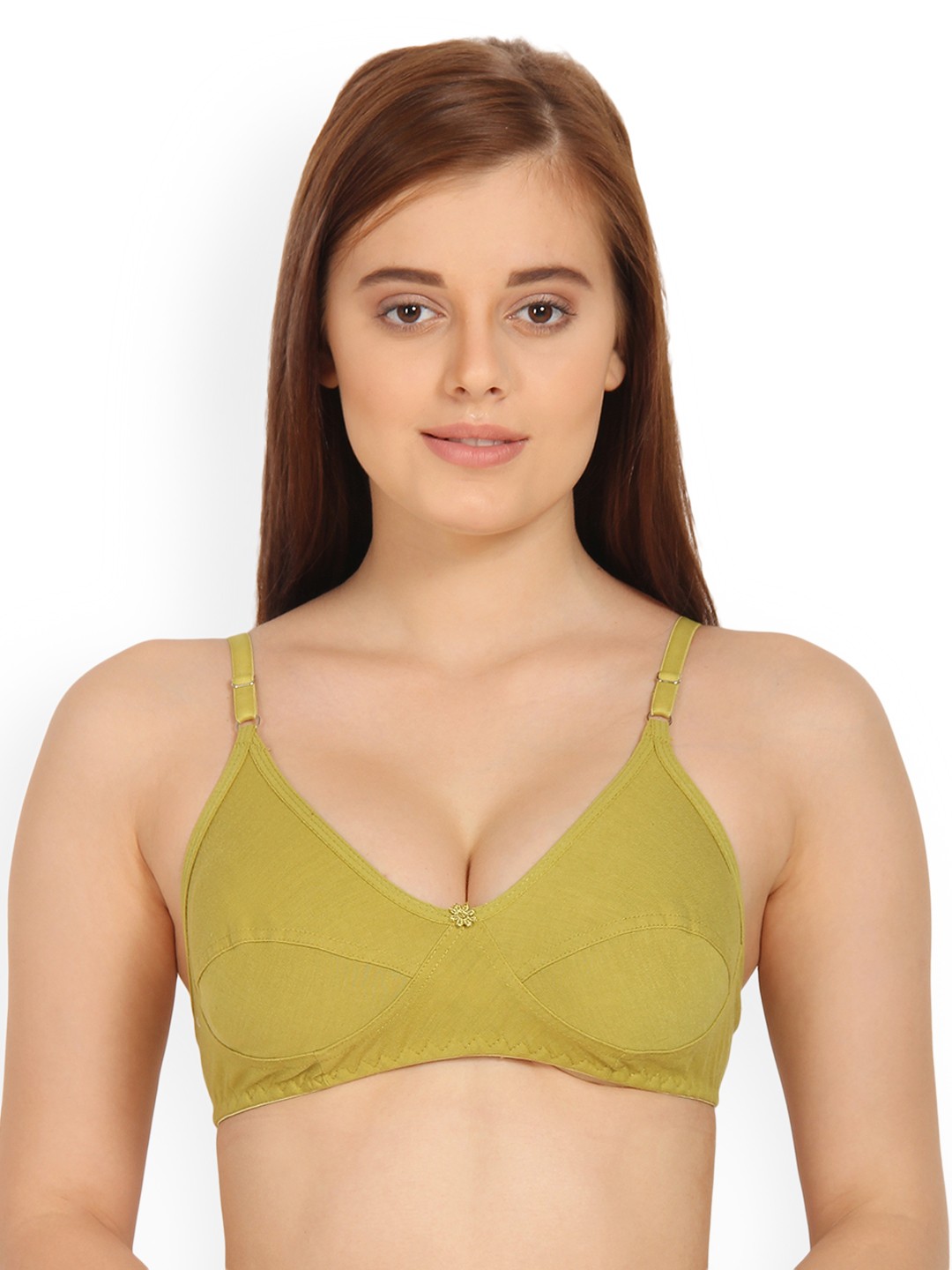 

Innocence Green Solid Non-Wired Non Padded Everyday Bra BBAPLIN88711