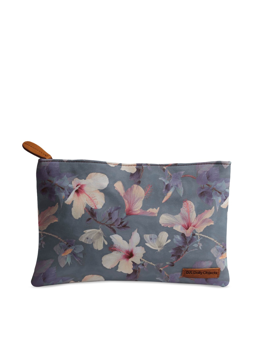 

DailyObjects Grey Floral Print Pouch