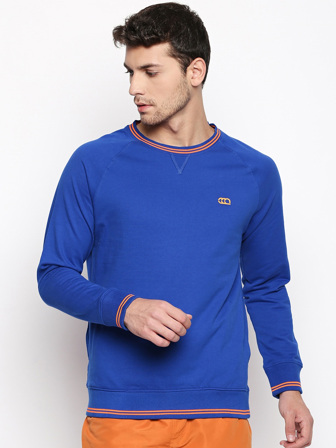 

Ajile by Pantaloons Men Blue Solid Sweatshirt