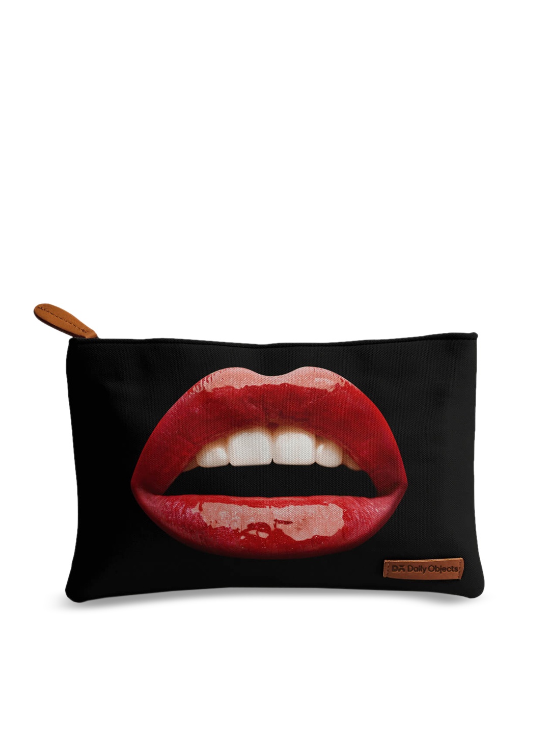 

DailyObjects Black Printed Clutch