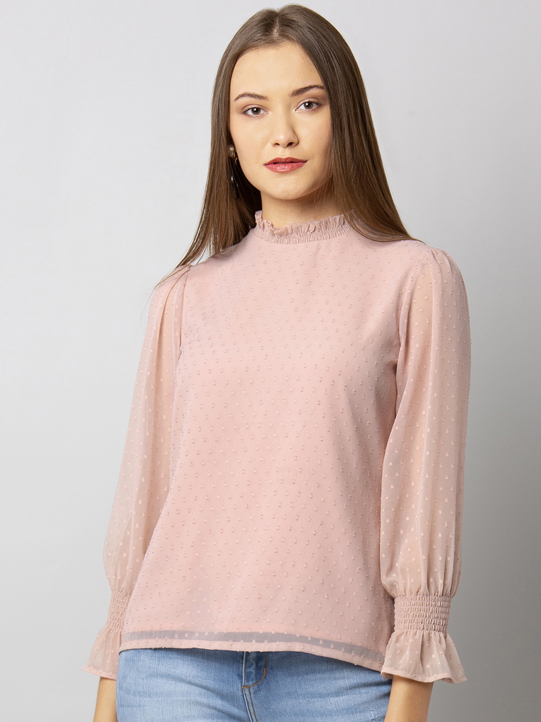 

FabAlley Women Pink Solid Top