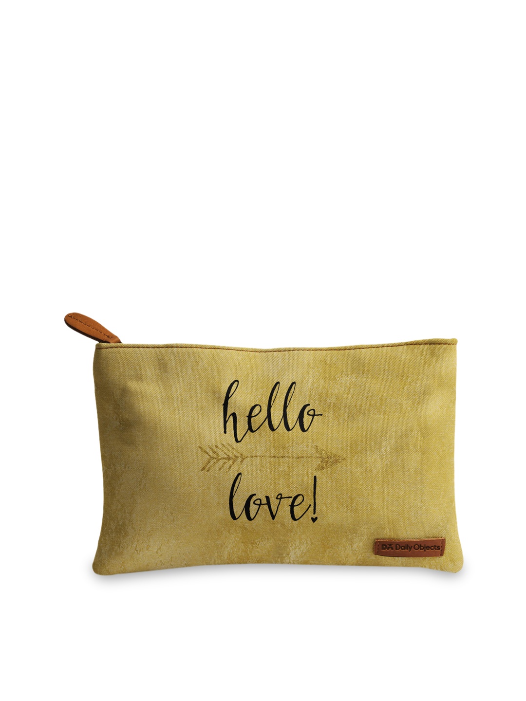 

DailyObjects Mustard Printed Stash Pouch