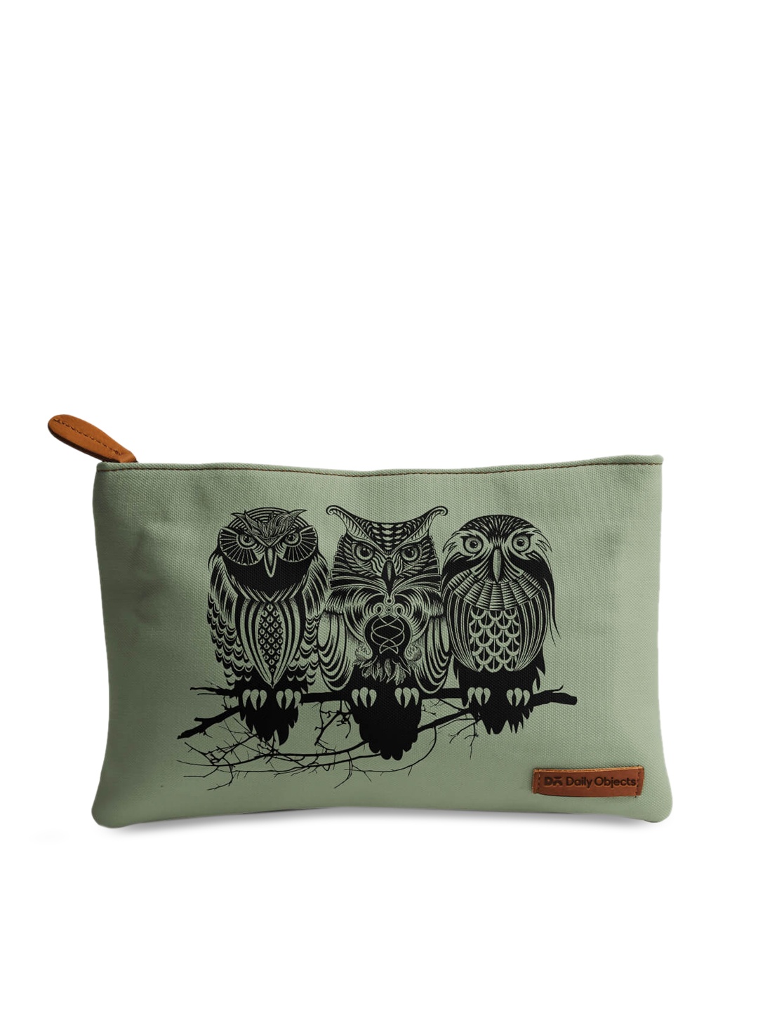 

DailyObjects Green Printed Clutch