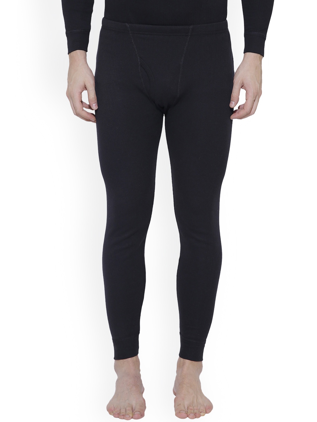 

BODYCARE INSIDER Men Black Solid Thermal Bottoms