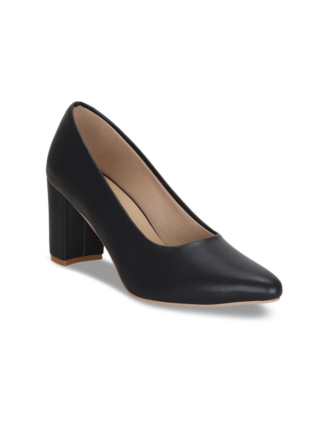 

Get Glamr Women Black Solid Pumps