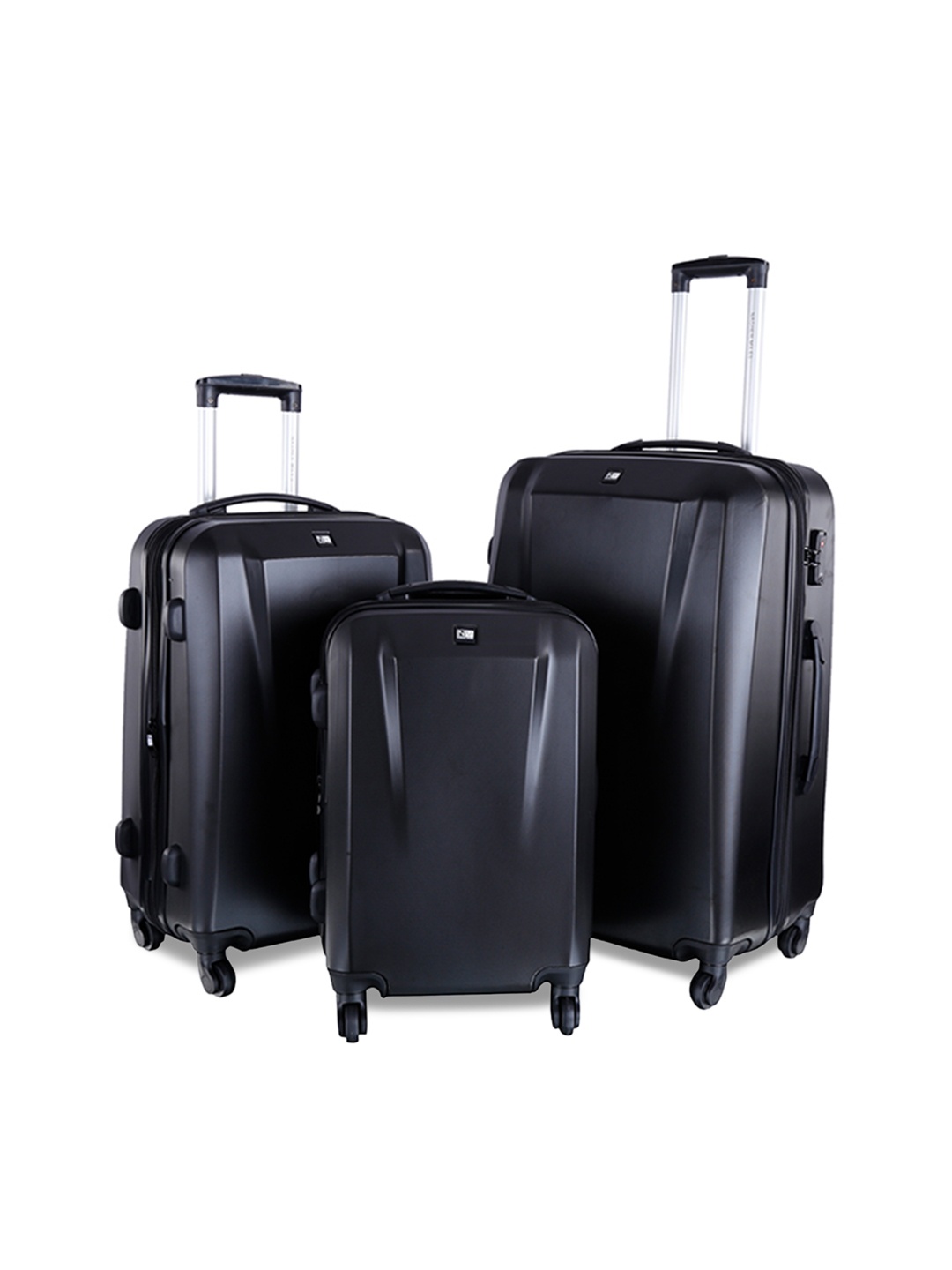 

Nasher Miles Set of 3 Canberra Trolley Bags, Black
