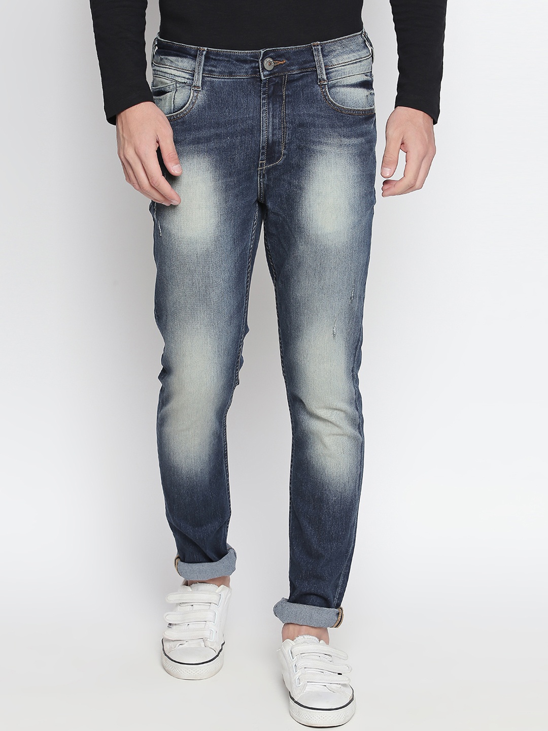 

SF JEANS by Pantaloons Men Blue Slim Fit Low-Rise Clean Look Jeans