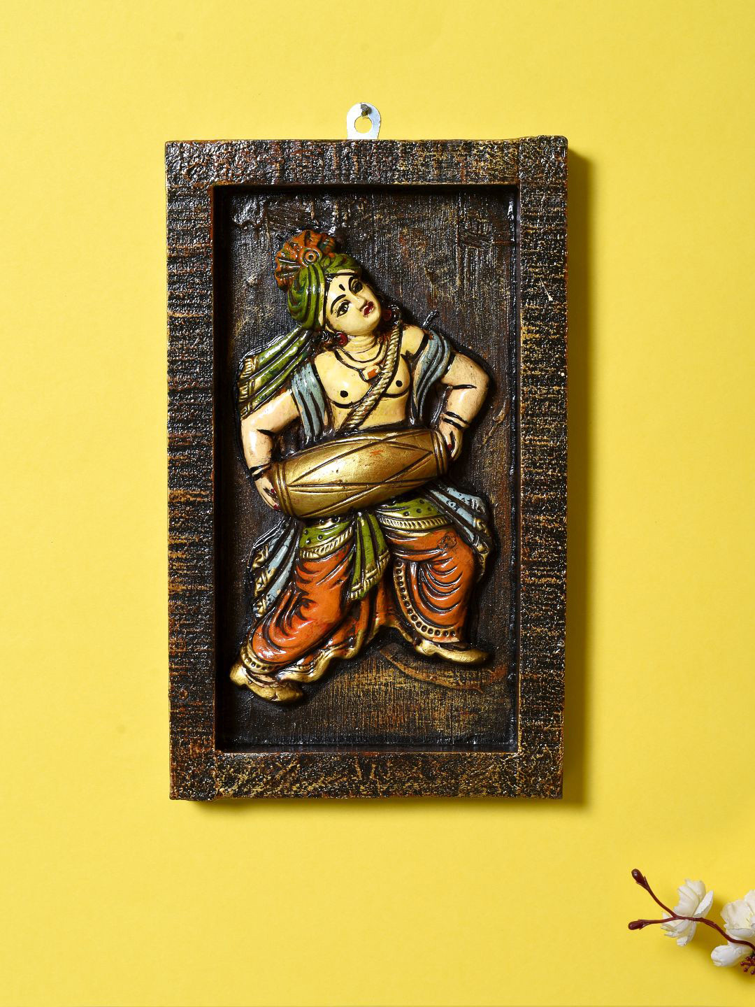 

Unravel India Brown Handpainted Wall Decor
