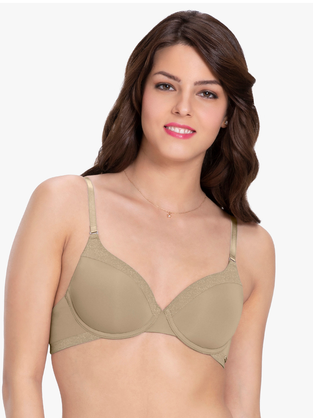 

Amante Solid Padded Wired T-Shirt Bra 8903129206167, Beige