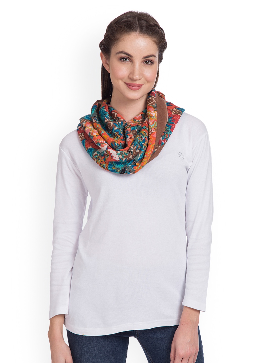 

SHINGORA Women Brown Printed Stole