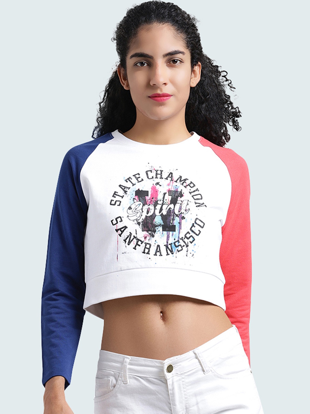 

Huetrap Women White Printed Sweatshirt