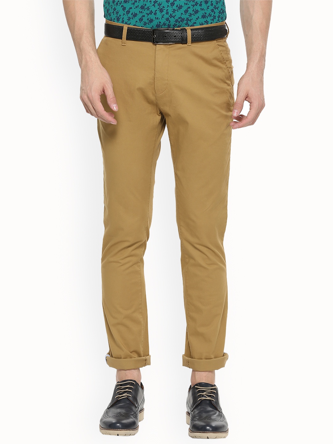 

Van Heusen Sport Men Beige Slim Fit Solid Chinos