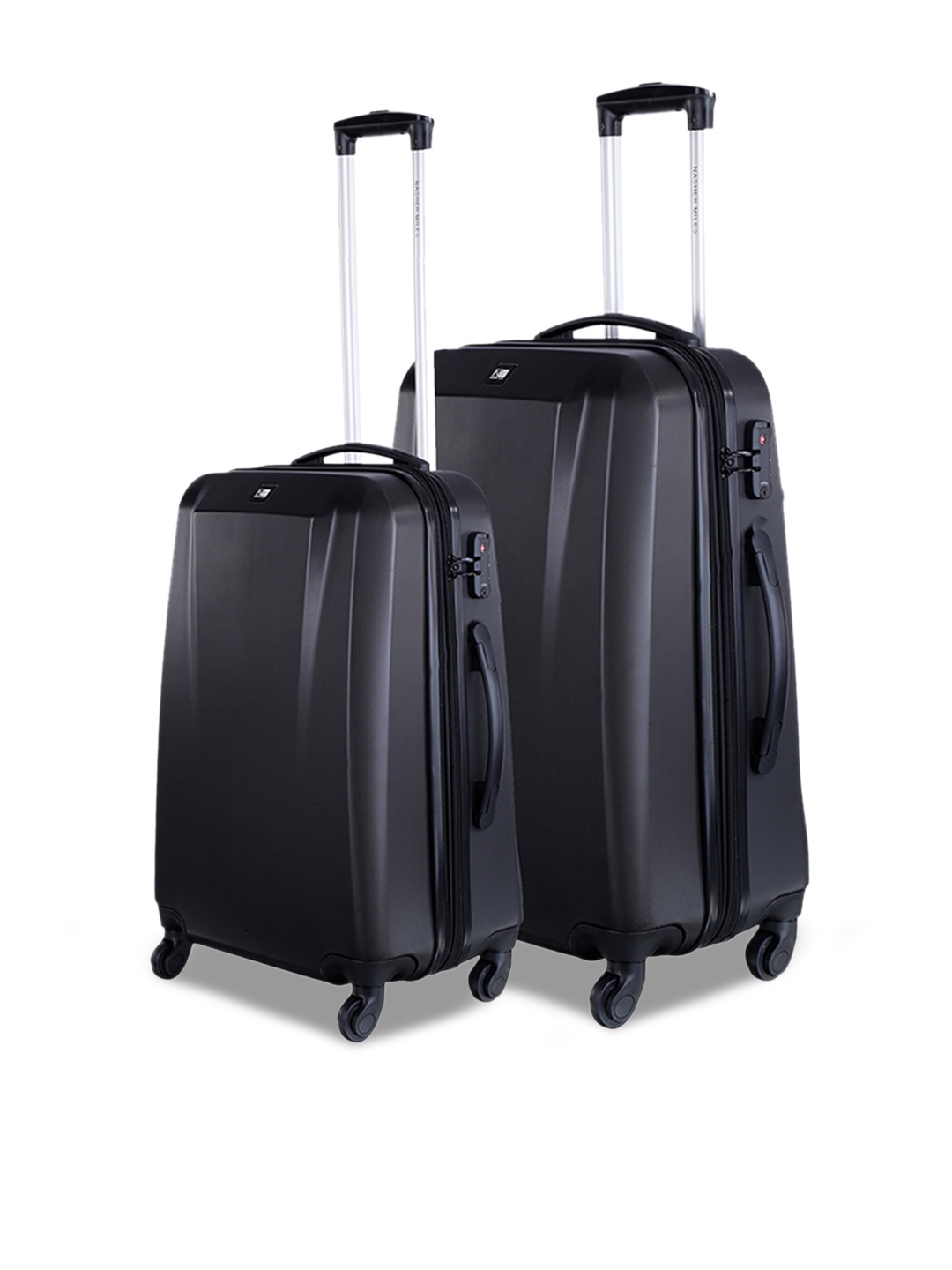 

Nasher Miles Set of 2 Canberra Trolley Bags, Black