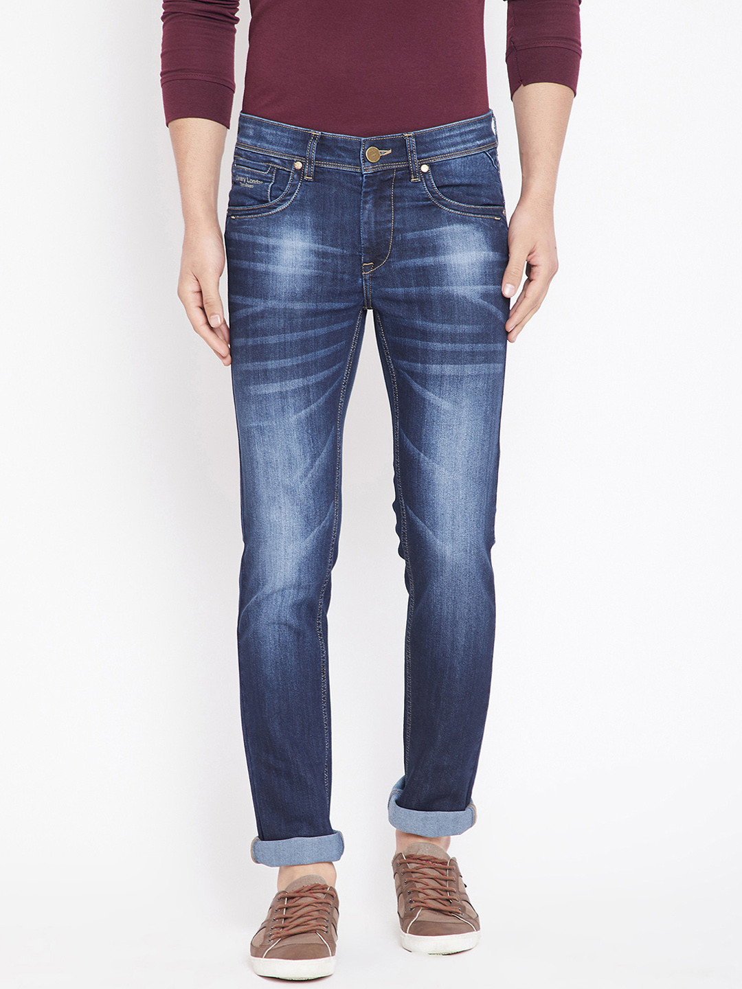 

Canary London Men Blue Slim Fit Low-Rise Clean Look Stretchable Jeans