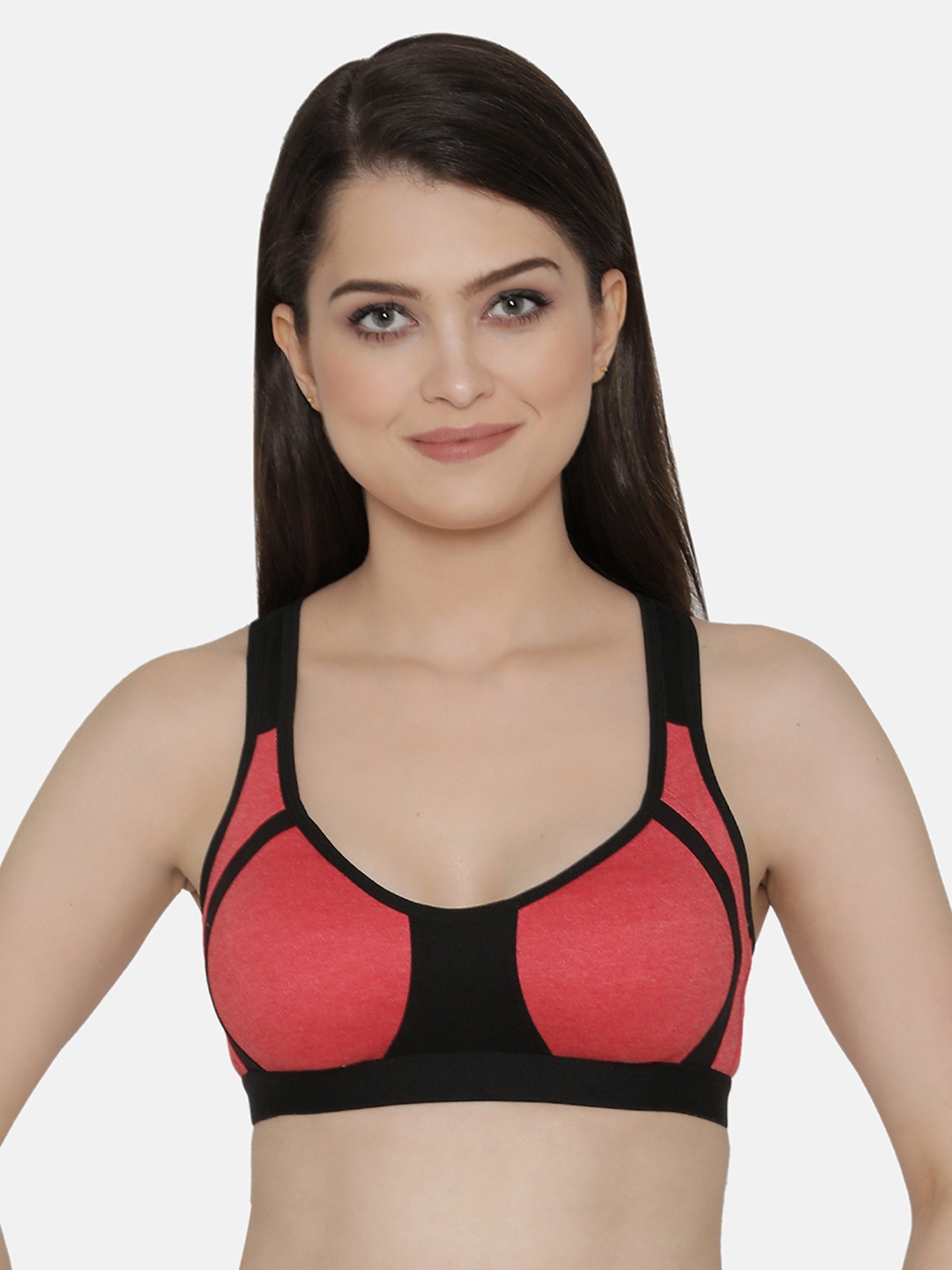 

Clovia Cotton Rich Non-Padded Non-Wired T-Shirt Bra, Pink