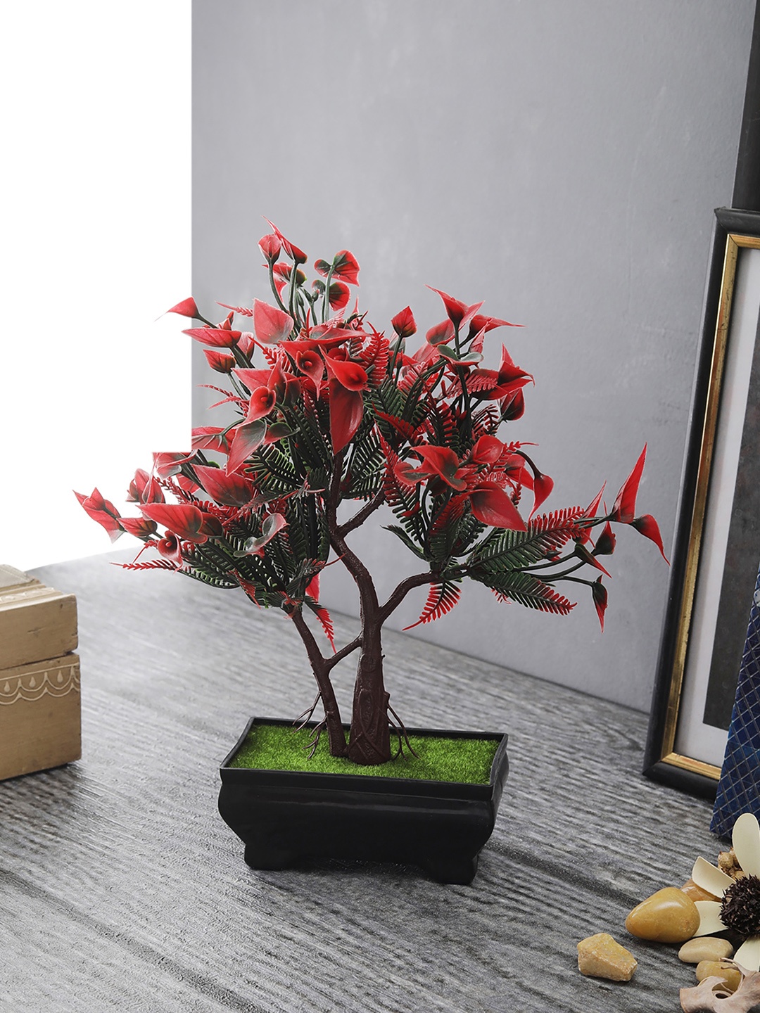 FOLIYAJ Green & Brown Artificial Plant