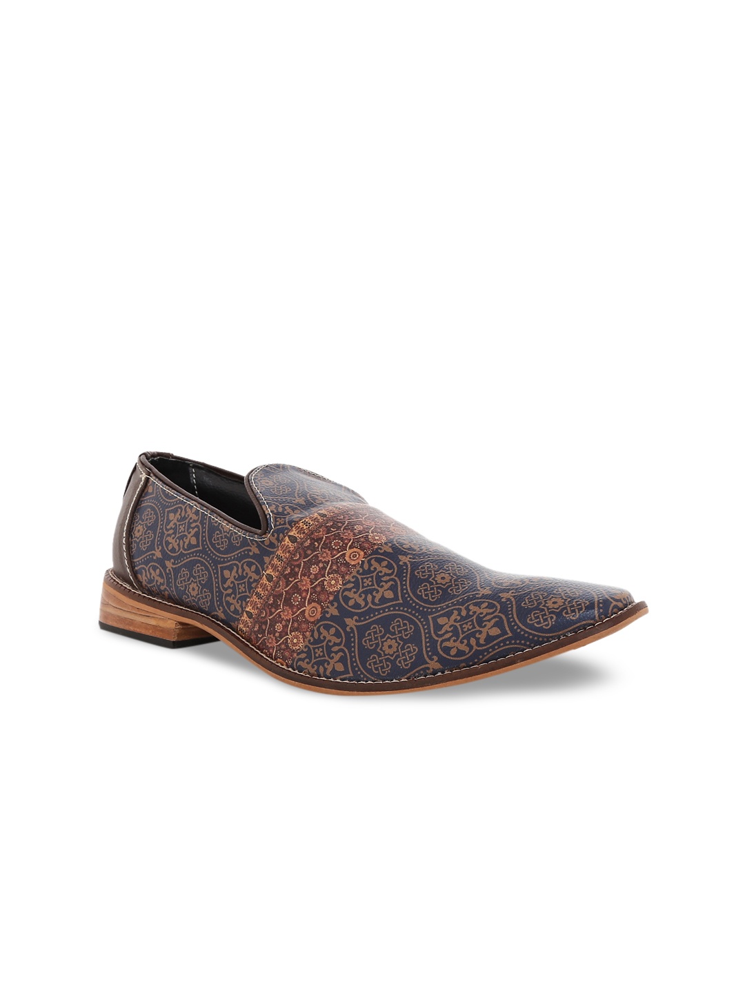 

Kanvas Men Blue Leather Loafers