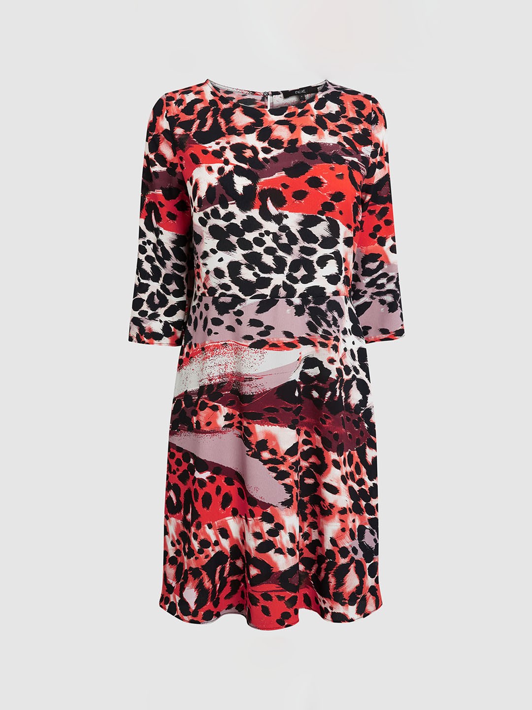 

NEXT Women Black Printed A-Line Dress