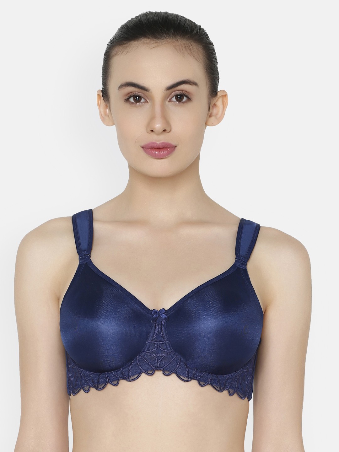 

Triumph Minimizer 151 Wired Non Padded Comfortable Support Big Cup Bra, Blue