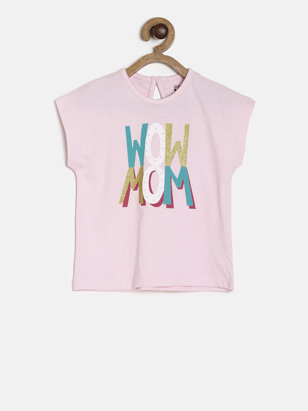 

MINI KLUB Girls Pink Printed Pure Cotton Top
