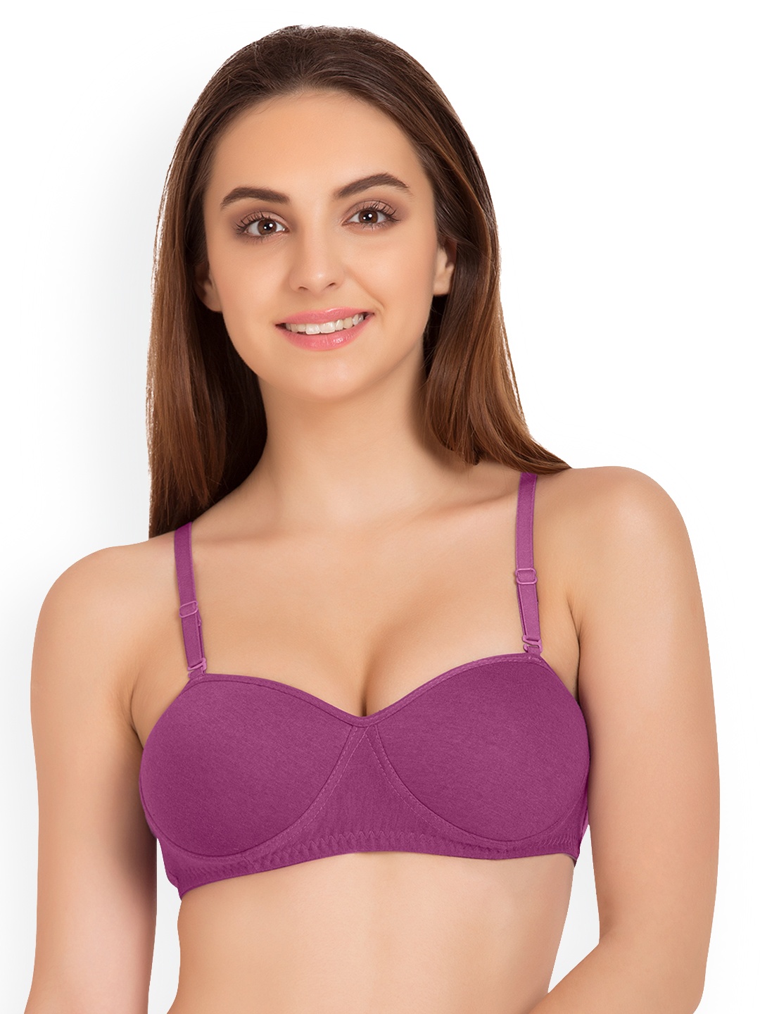 

Tweens Mauve Solid Non-Wired Lightly Padded T-shirt Bra TW91201MV