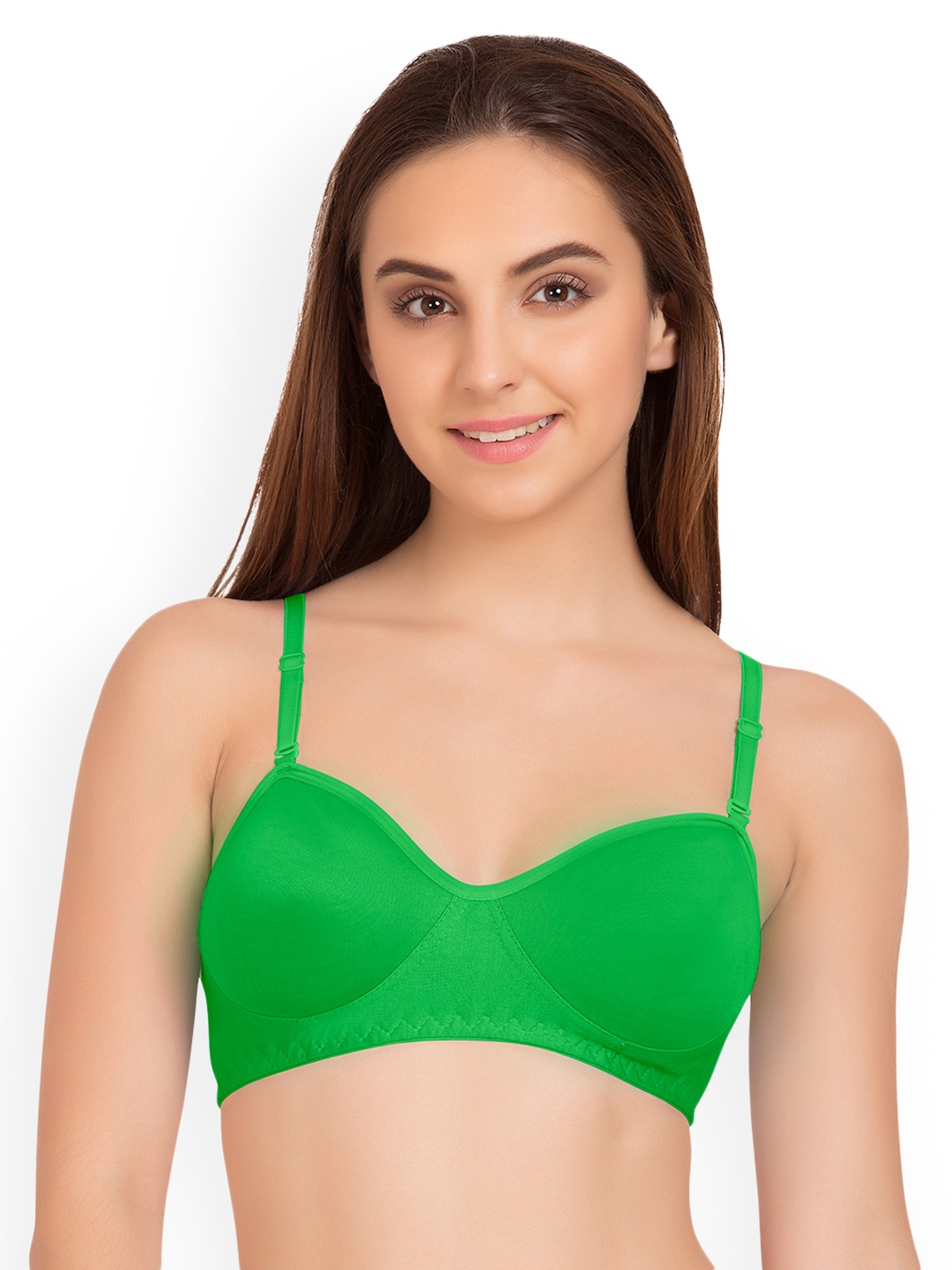 

Tweens Green Solid Non-Wired Non Padded T-shirt Bra TW9101GRN