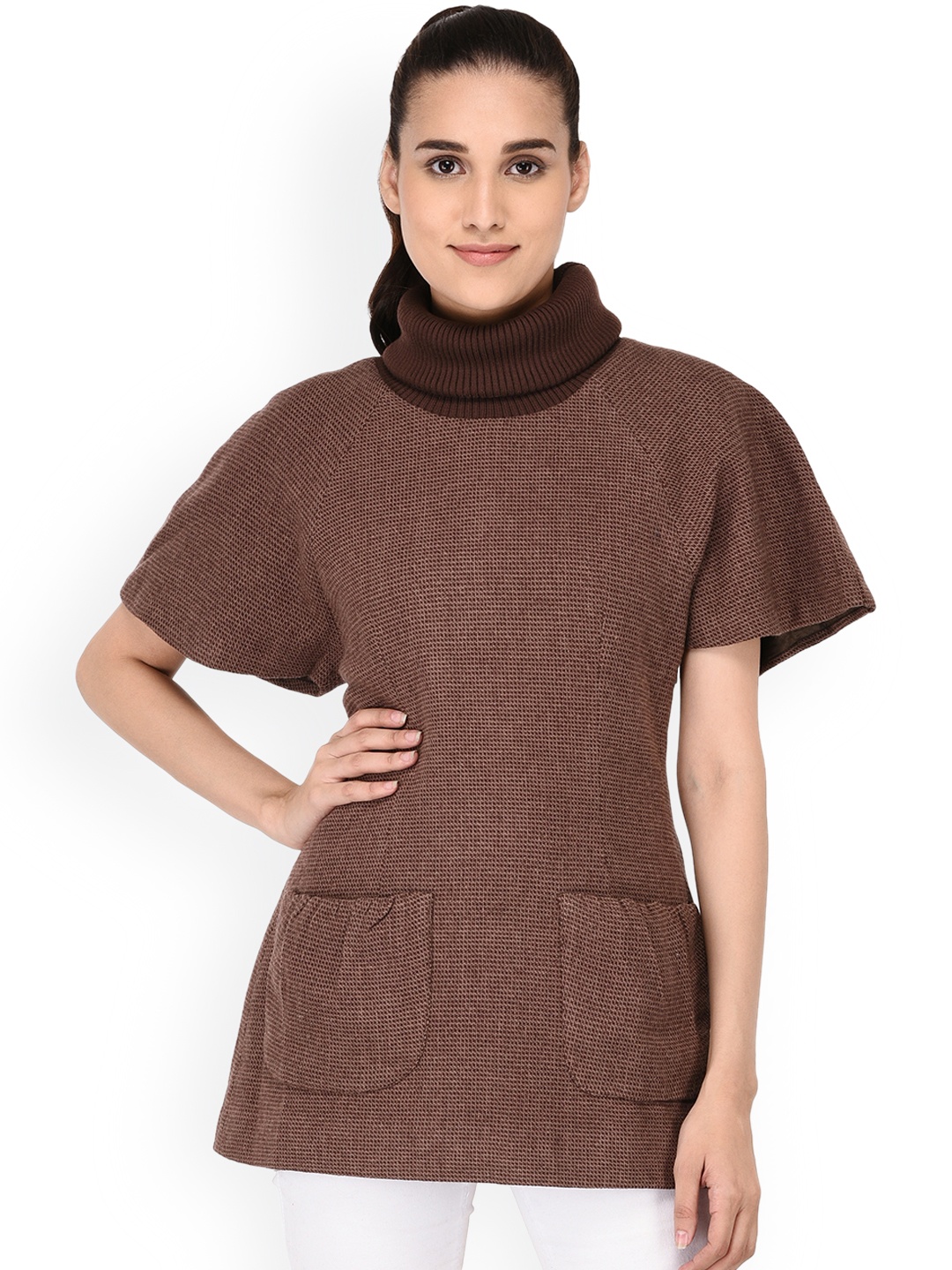 

Owncraft Women Brown Self Design Tailored Jacket