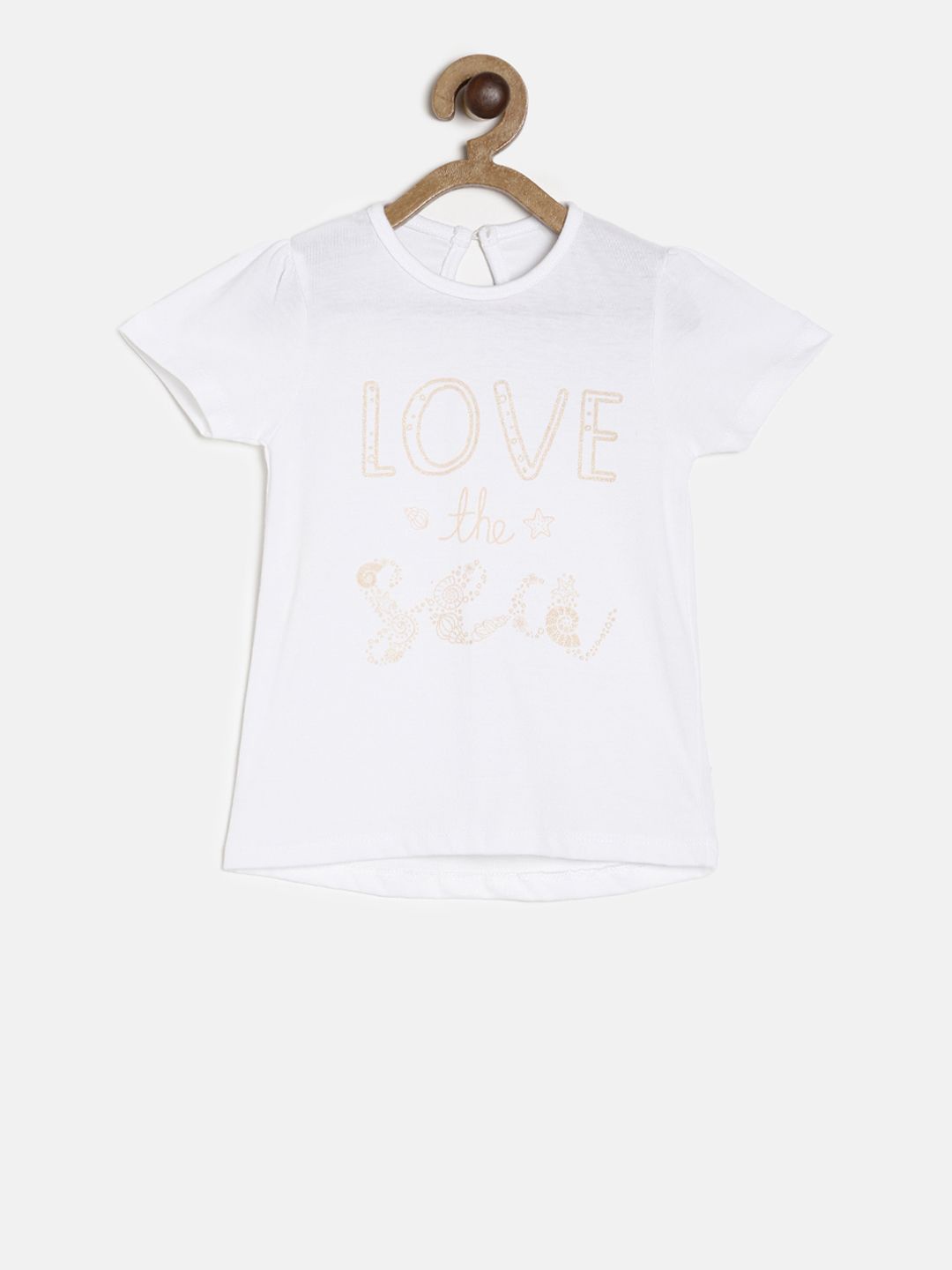 

MINI KLUB Girls White Printed Top
