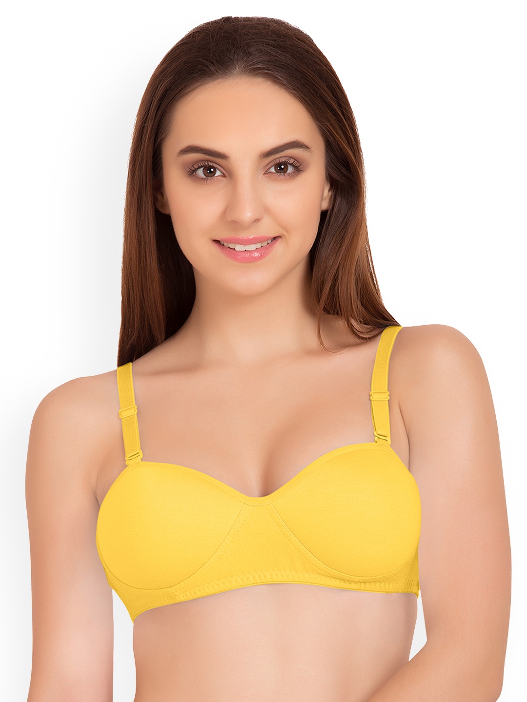 

Tweens Yellow Solid Non-Wired Lightly Padded T-shirt Bra TW91201YIIL