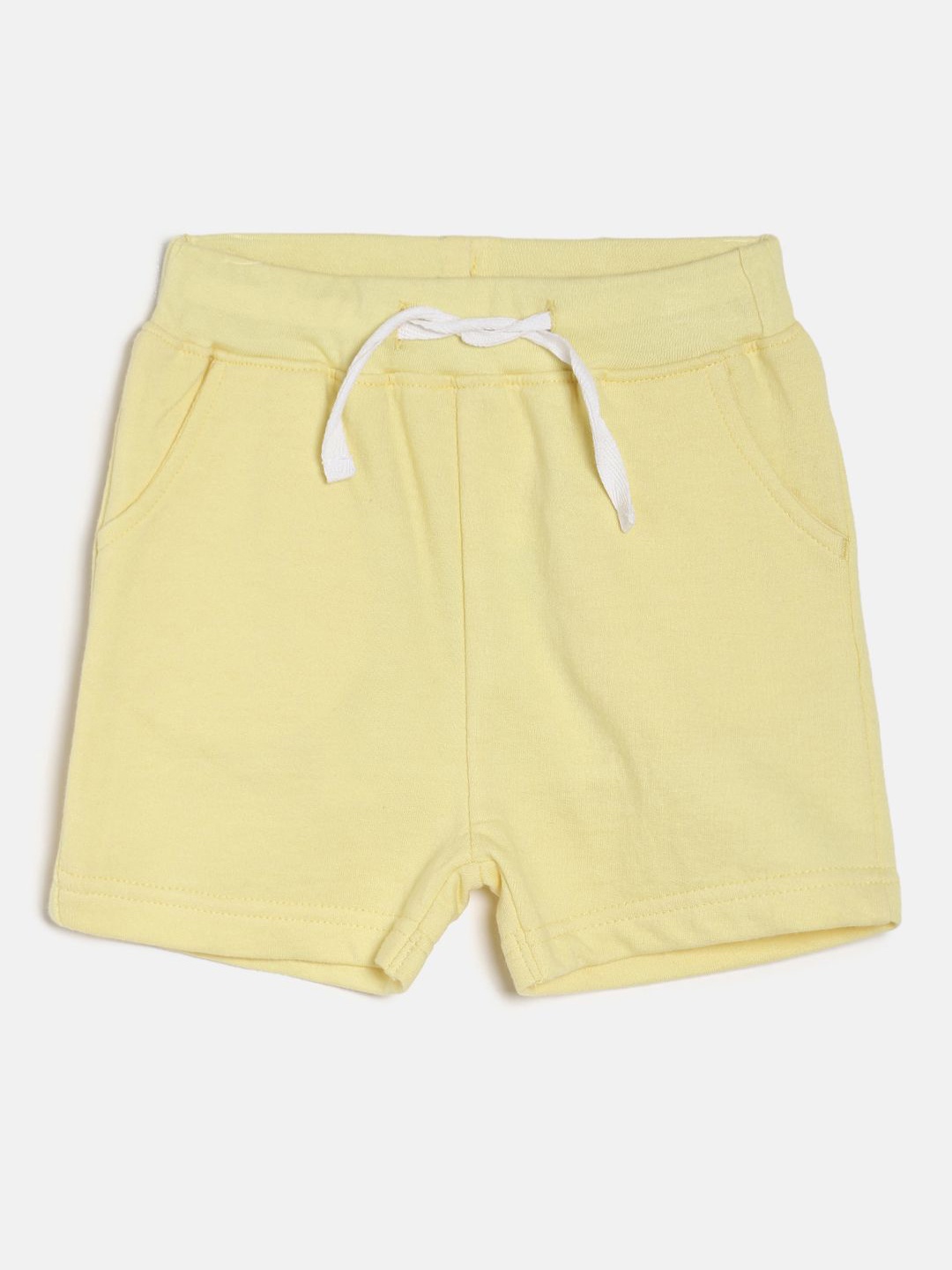 

MINI KLUB Boys Yellow Solid Regular Fit Sports Shorts