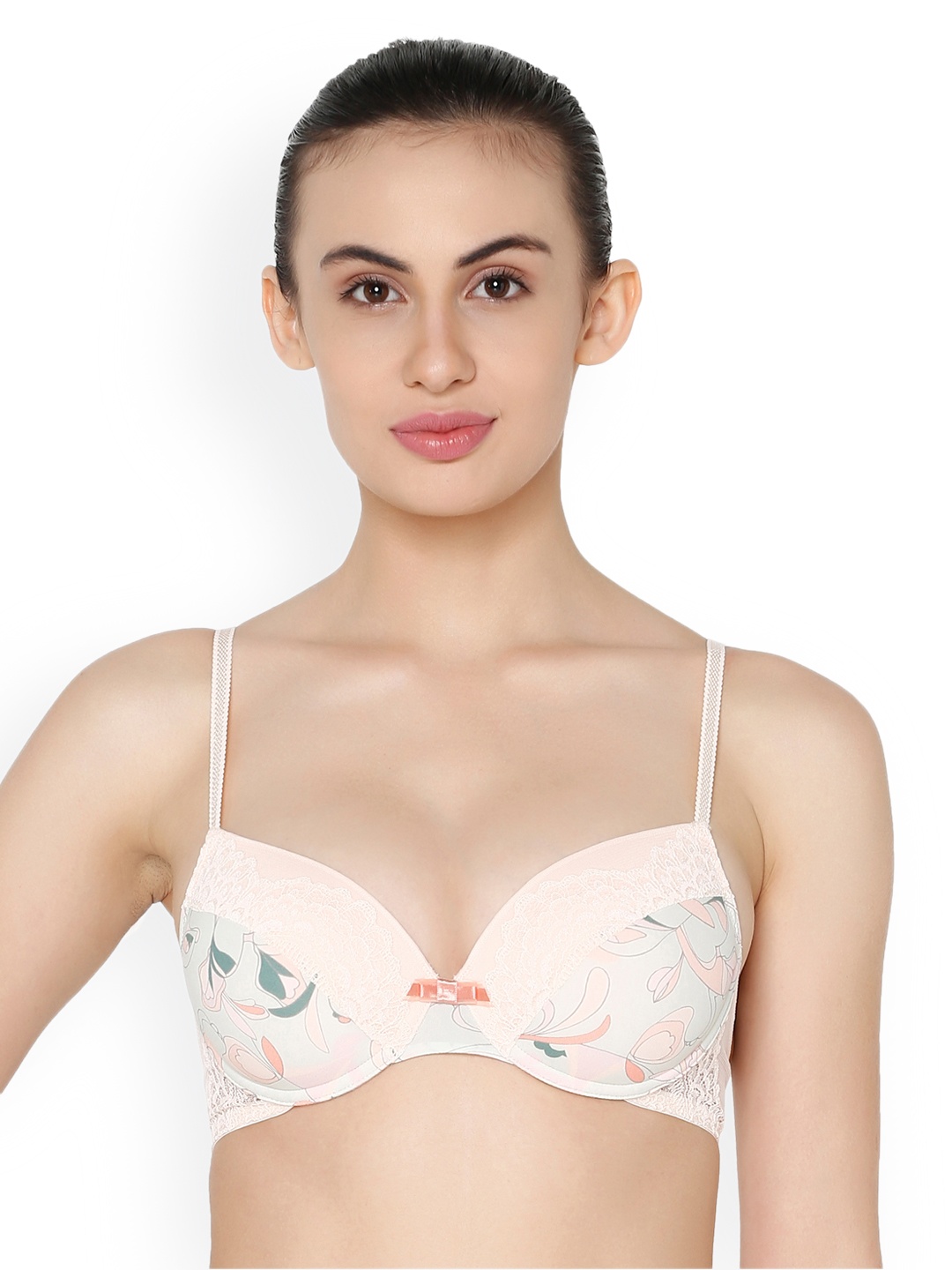 

Triumph Groovy Spotlight Padded Wired Lace Fashion Bra, Green