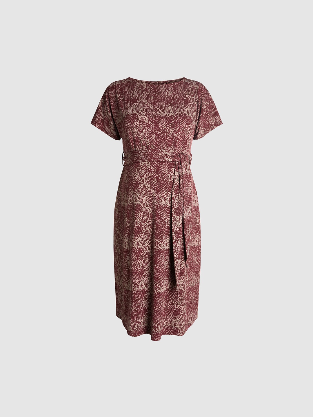 

NEXT Women Maroon Printed A-line Maternity Dress