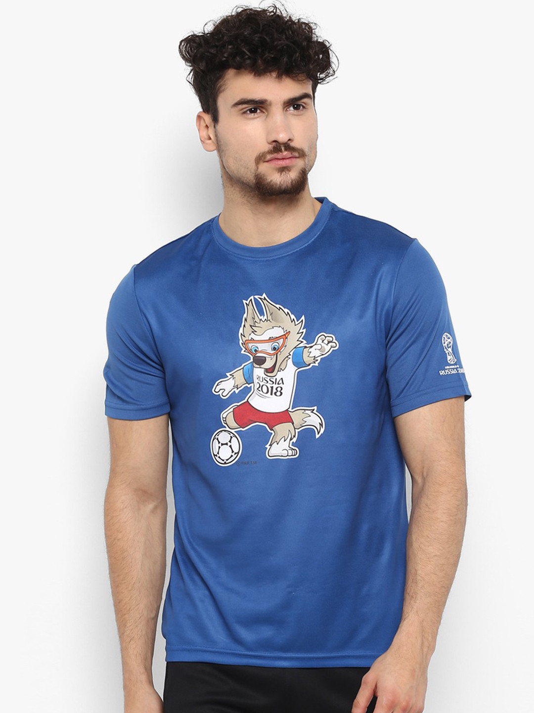 

FIFA U-17 WC Men Blue Printed Round Neck T-shirt