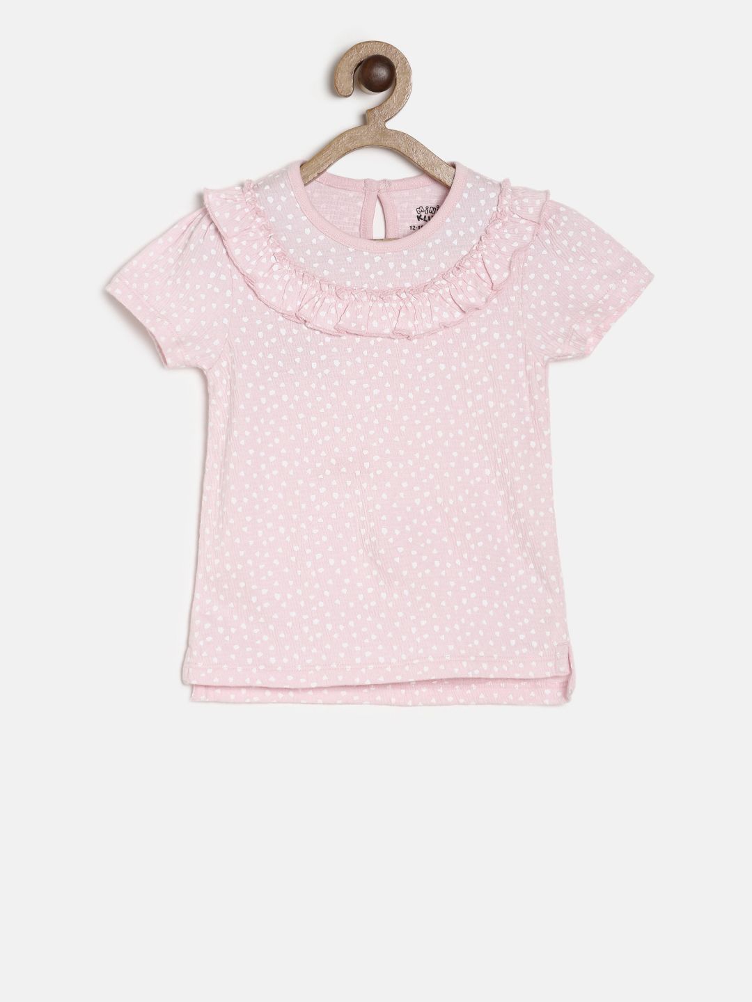 

MINI KLUB Girls Pink Printed Top