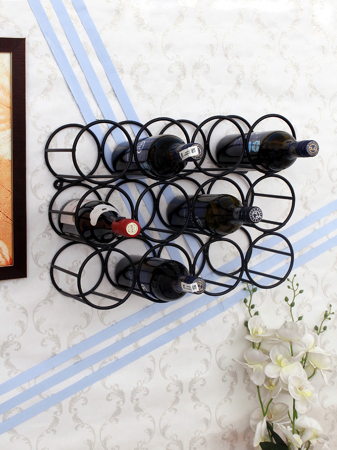 

Home Sparkle Black Metal Basic Wall Shelf