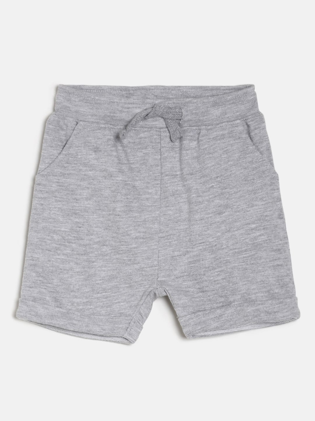 

MINI KLUB Boys Grey Solid Regular Fit Regular Shorts
