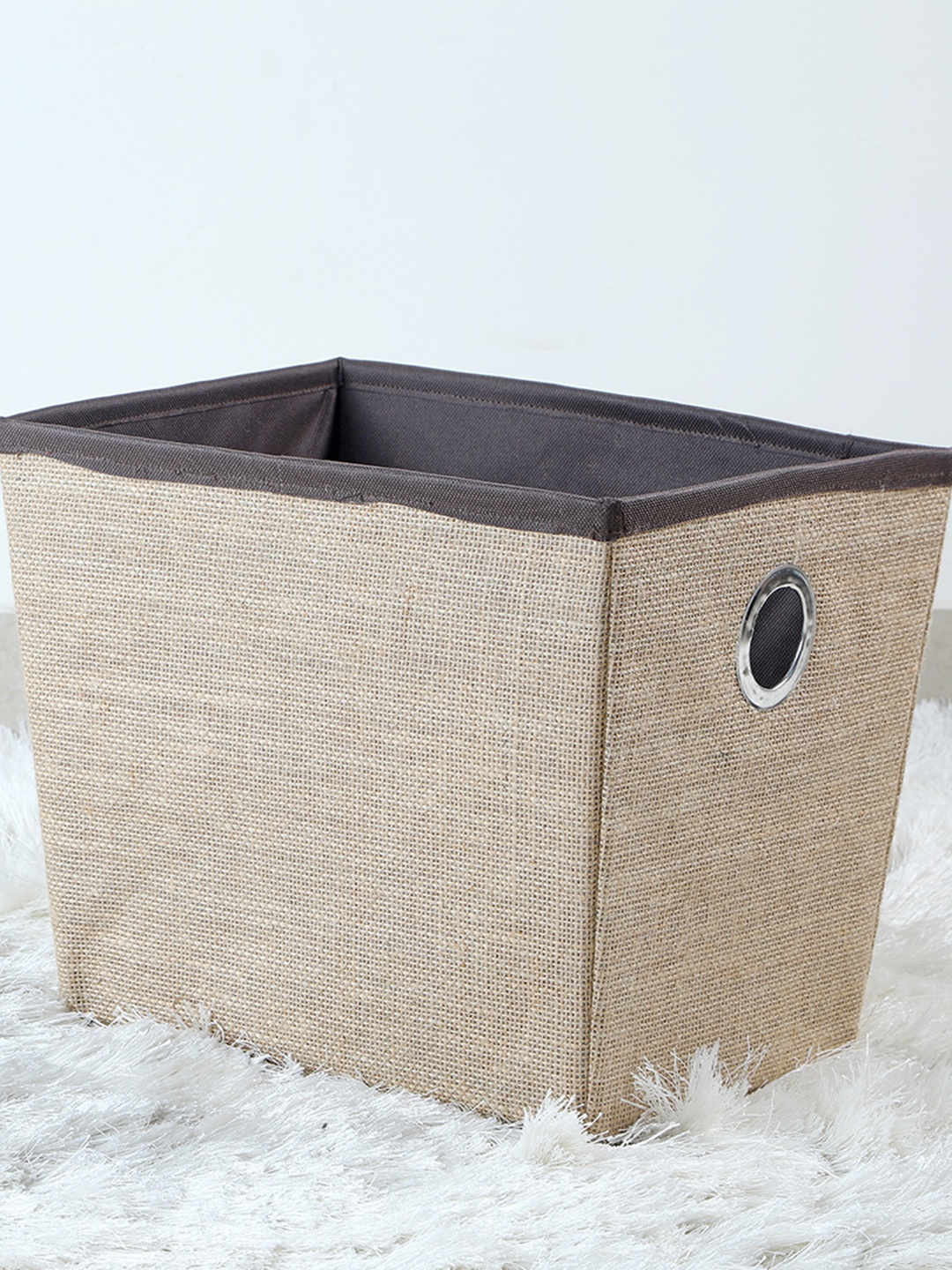 

My Gift Booth Beige Jute Towel Basket