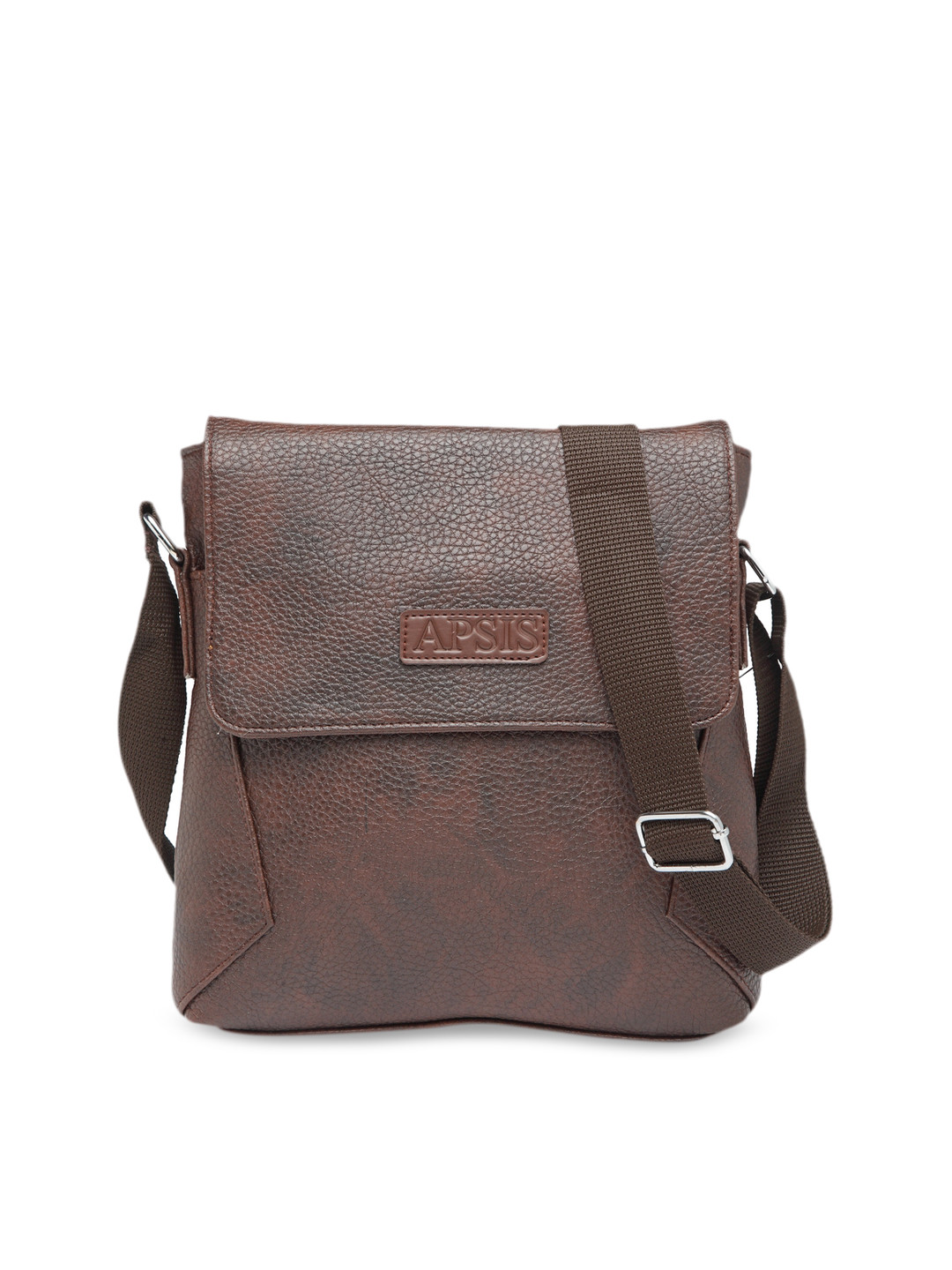 

Apsis Unisex Brown Solid Messenger Bag