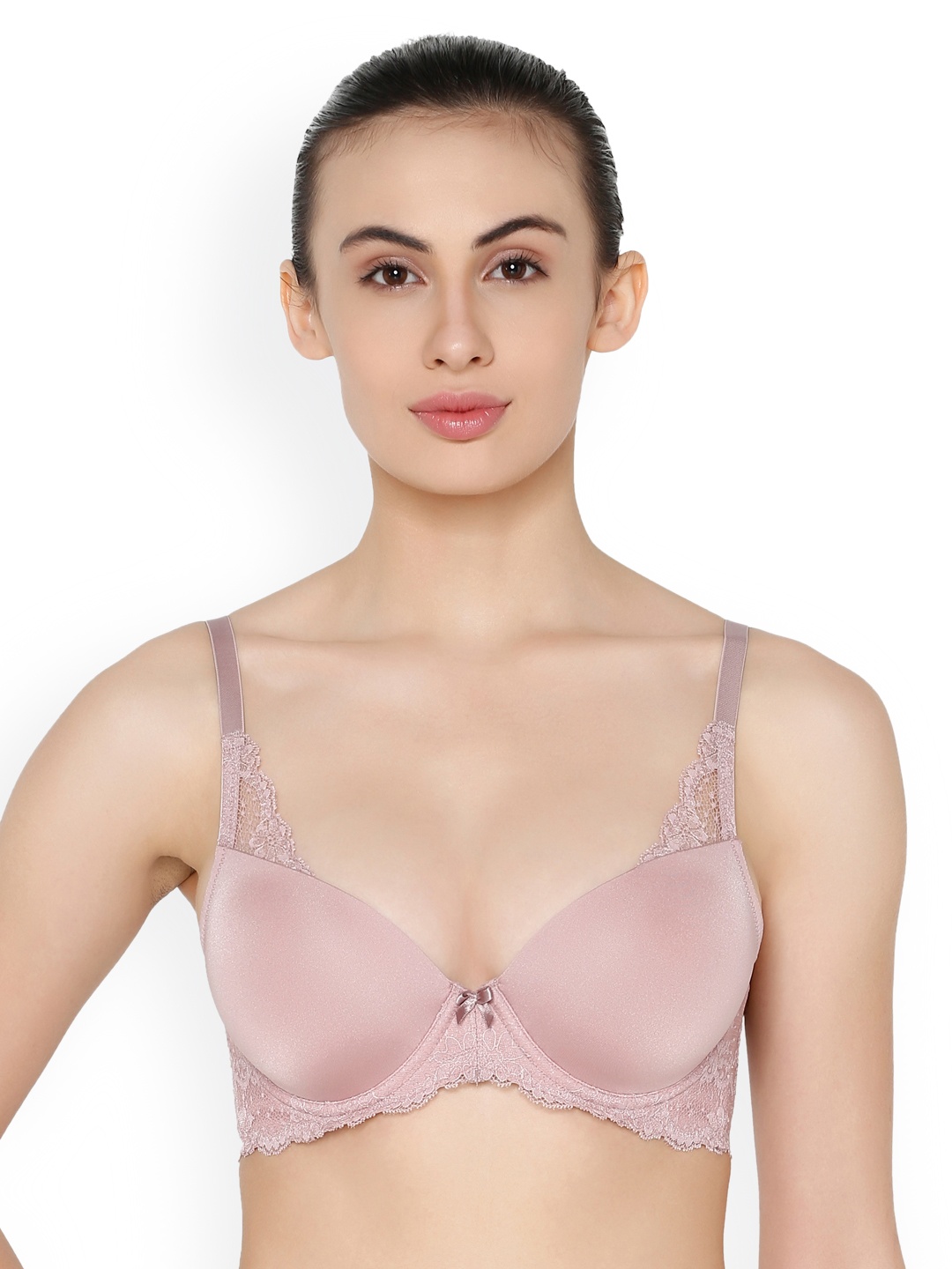 

Triumph Fashiom 152 Padded Wired Lace Fashion Bra, Mauve
