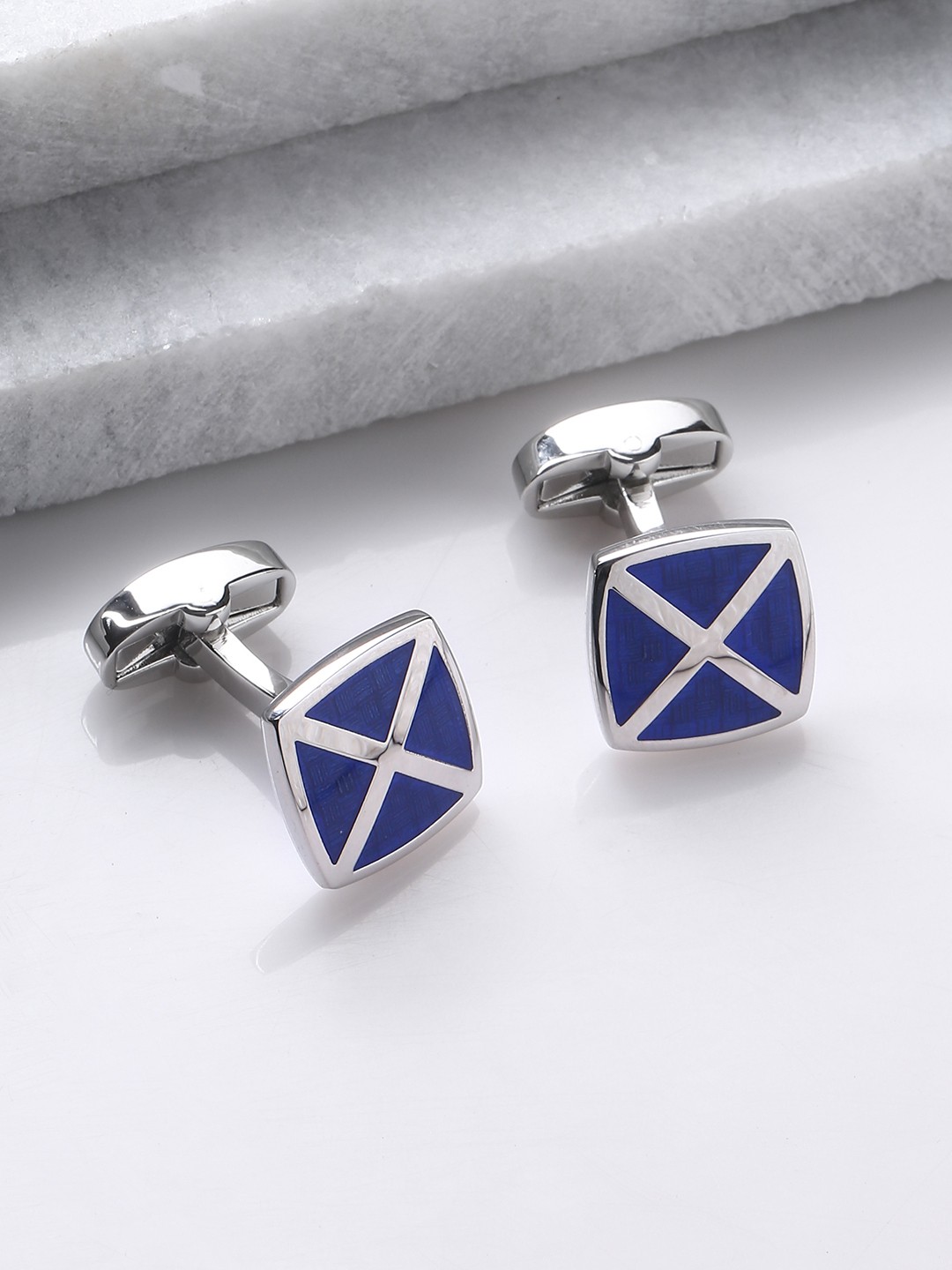 

Tistabene Silver-Toned Square Cufflinks